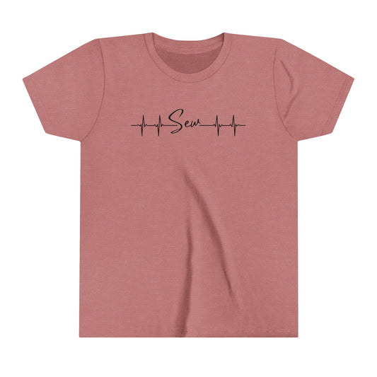 Sewing Heartbeat Youth Short Sleeve Tee