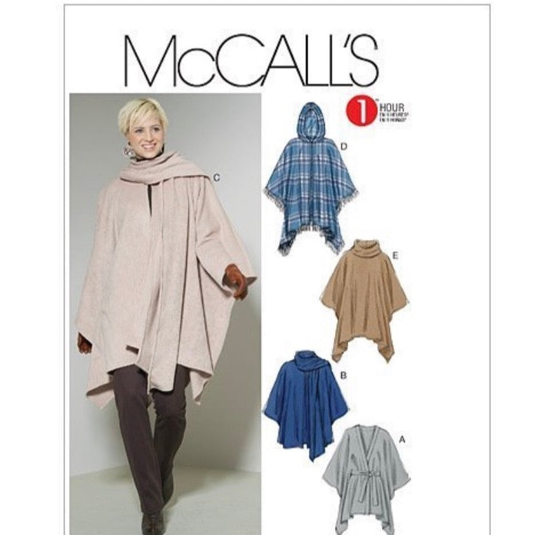 McCalls Poncho M6209