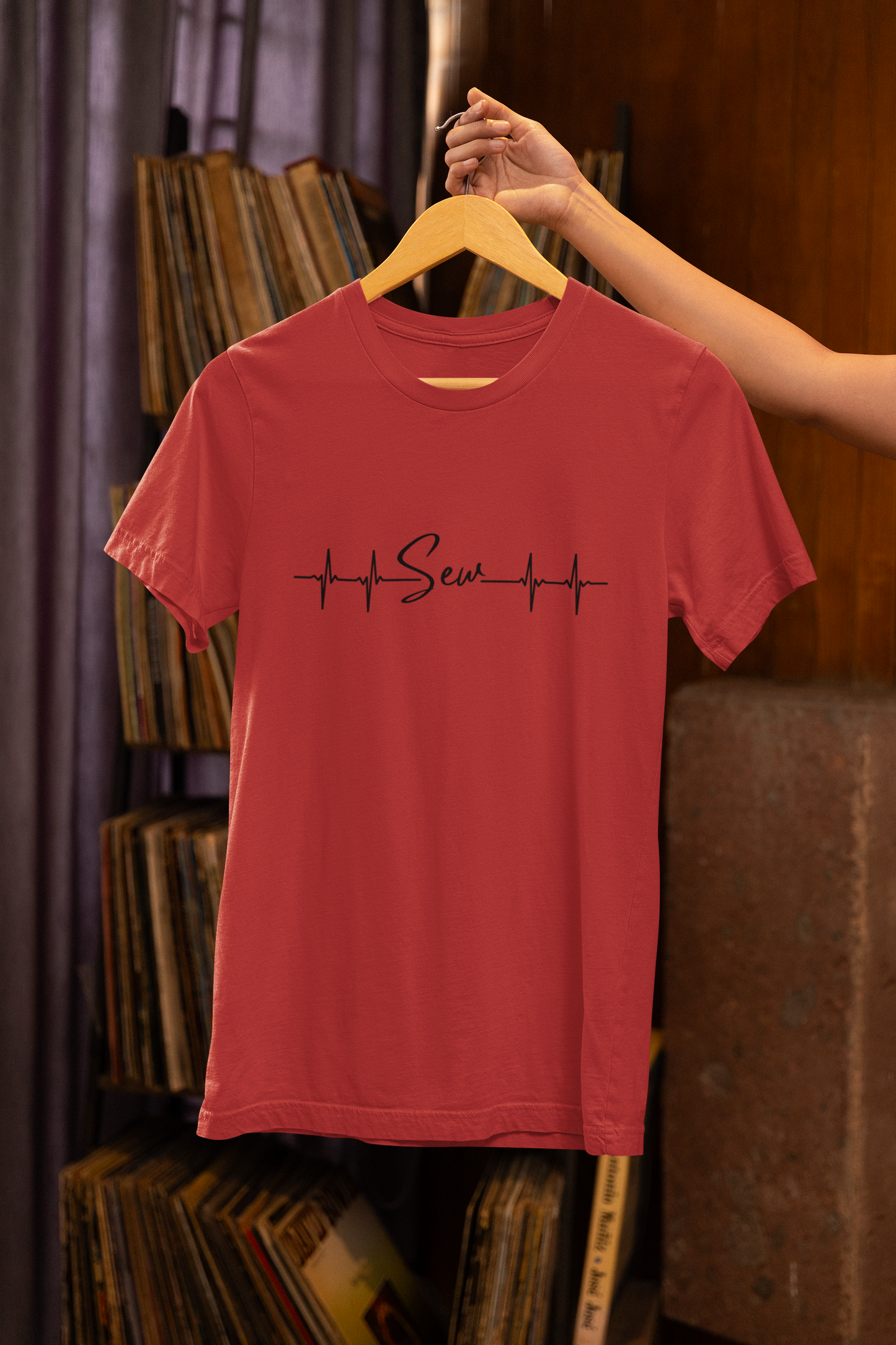 Heartbeats for Sewing - Adult Unisex Jersey Short Sleeve Tee