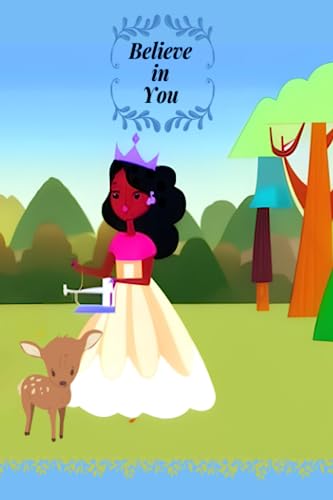 Fashion Sewing Princess Journal for Kids 7-10 years old: Features a Brown Skinned Girl