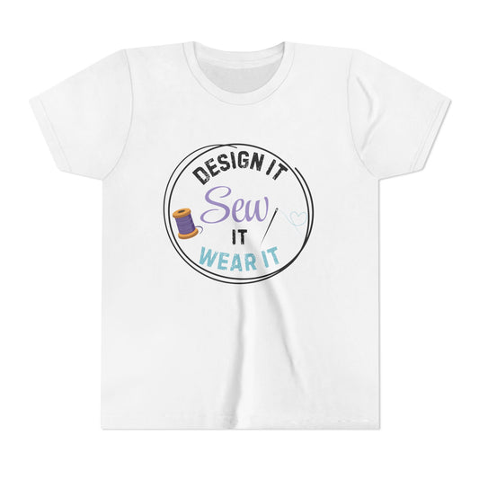 Youth Tee - "Design It, Sew It, Wear It" Sewing Kid Shirt