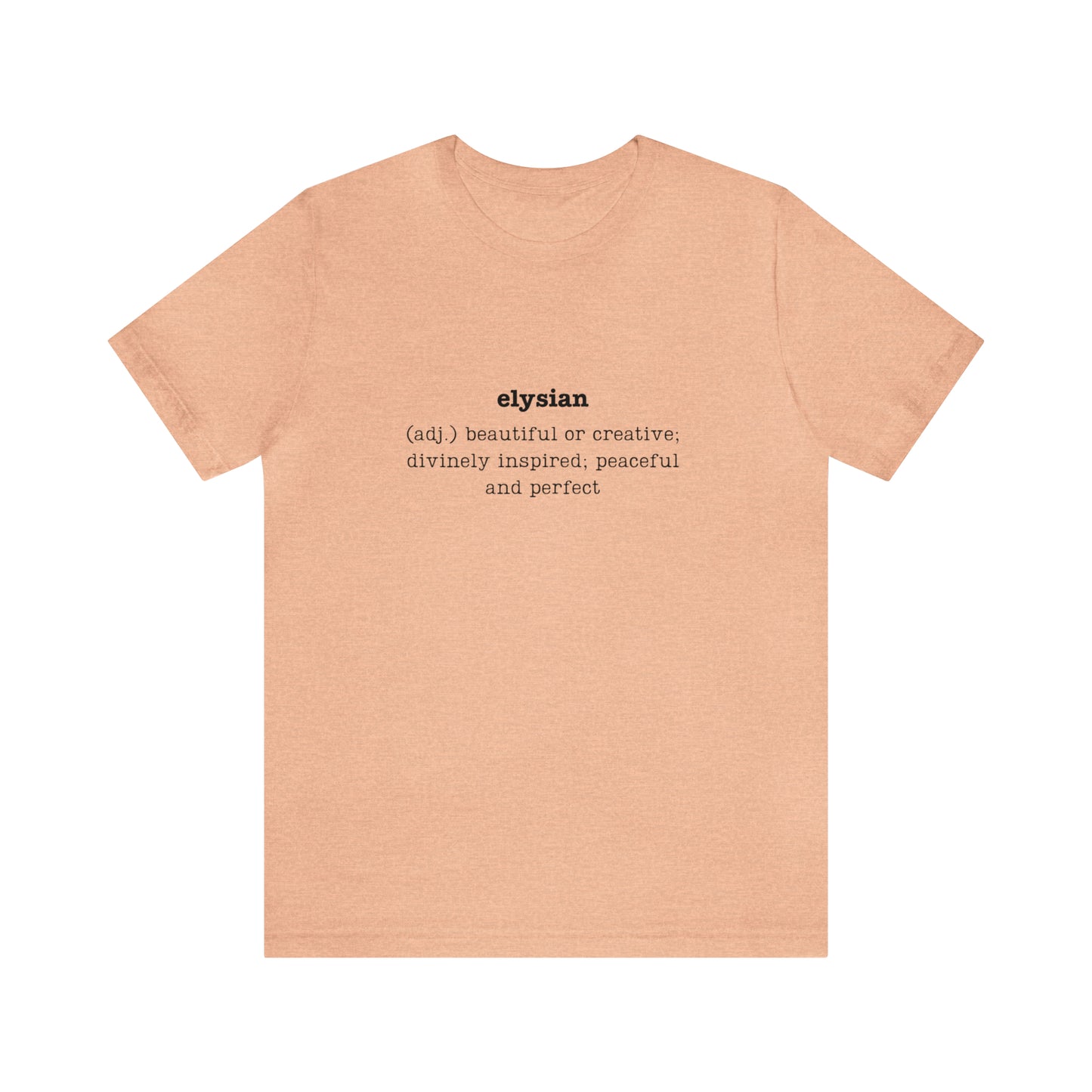 Elysian Unisex Jersey Short Sleeve Tee