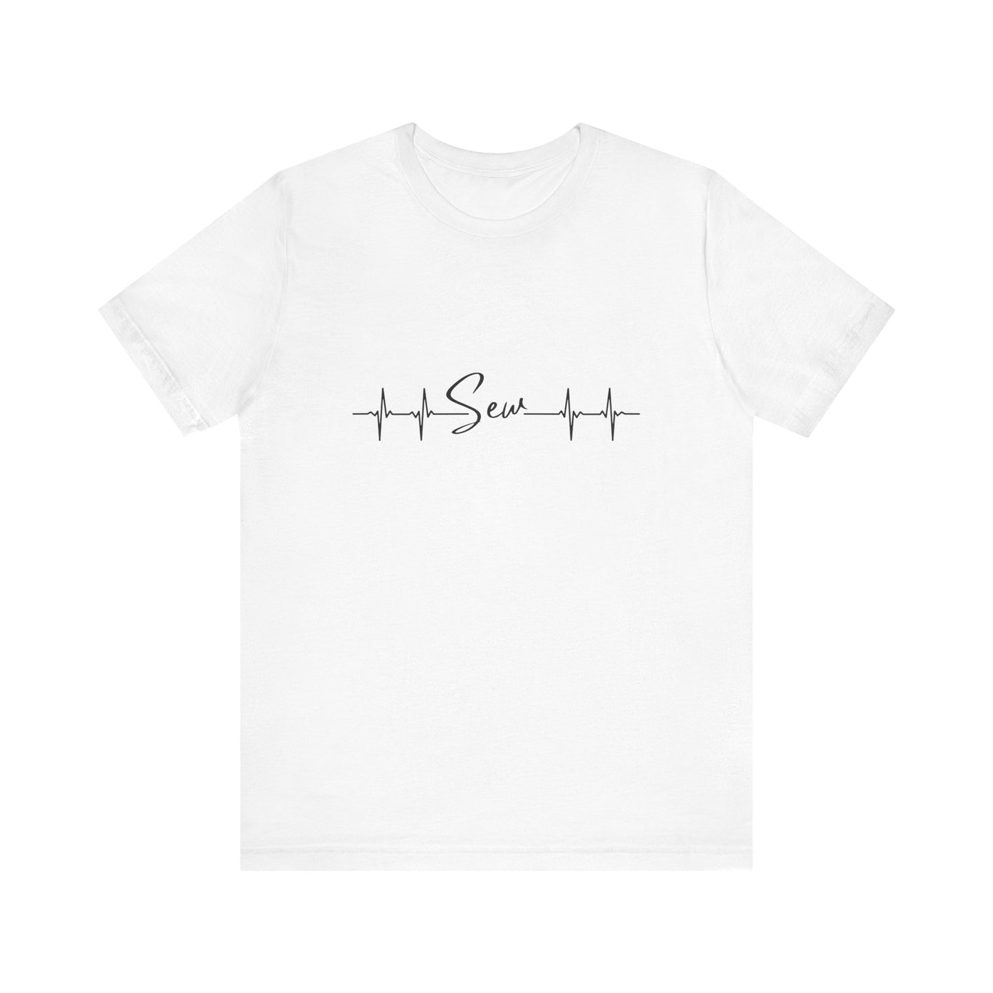 Adult-Heartbeats for Sewing  Unisex Jersey Short Sleeve Tee