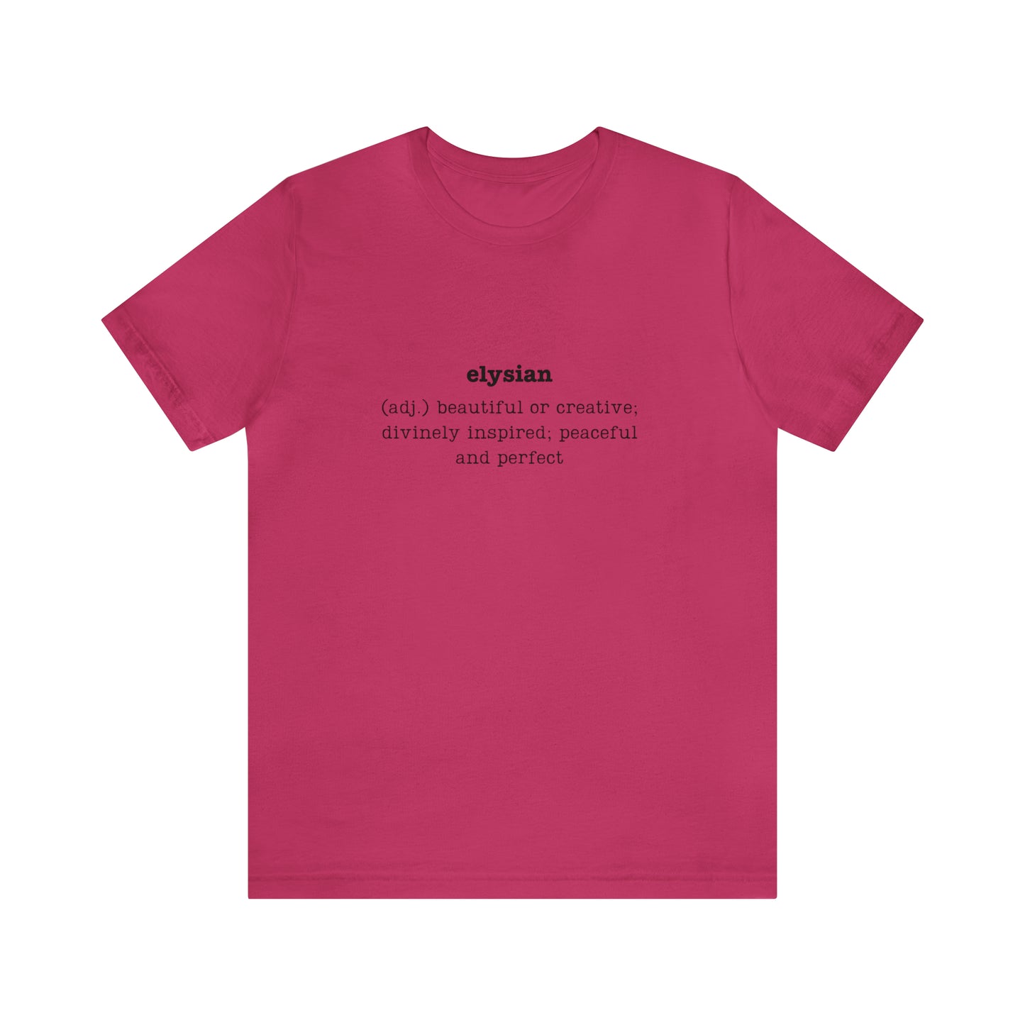 Elysian Unisex Jersey Short Sleeve Tee