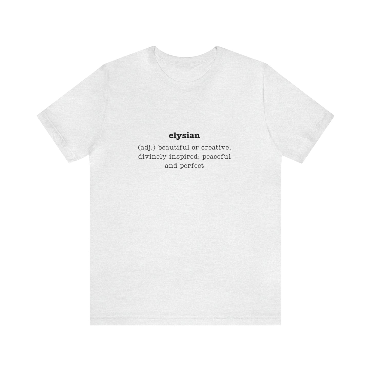 Elysian Unisex Jersey Short Sleeve Tee