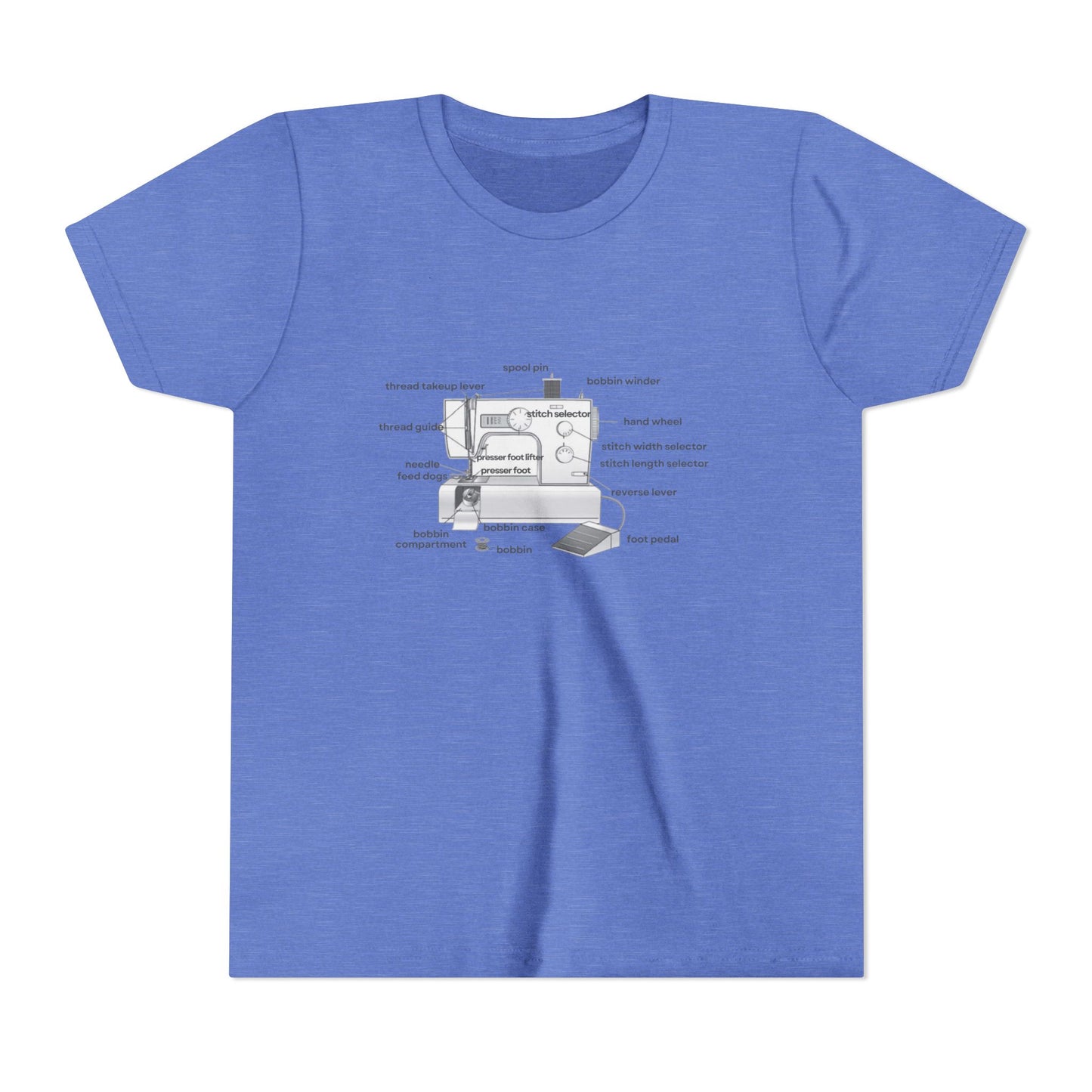Kids Sewing Machine Parts Tee