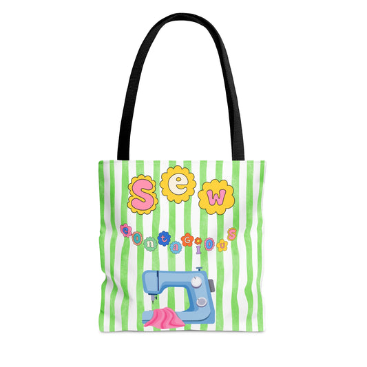 Sew Many Flowers Tote Bag