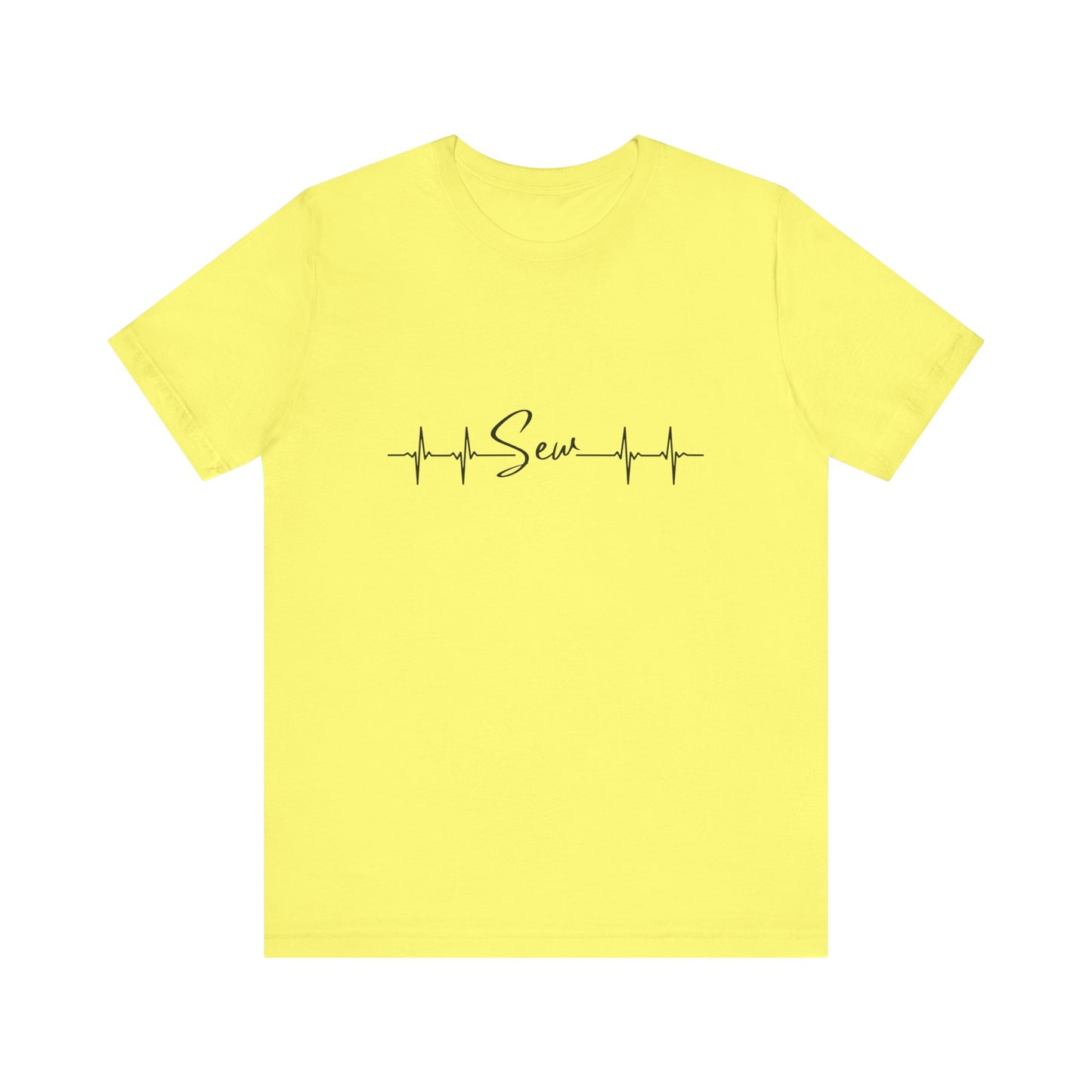 Adult-Heartbeats for Sewing  Unisex Jersey Short Sleeve Tee
