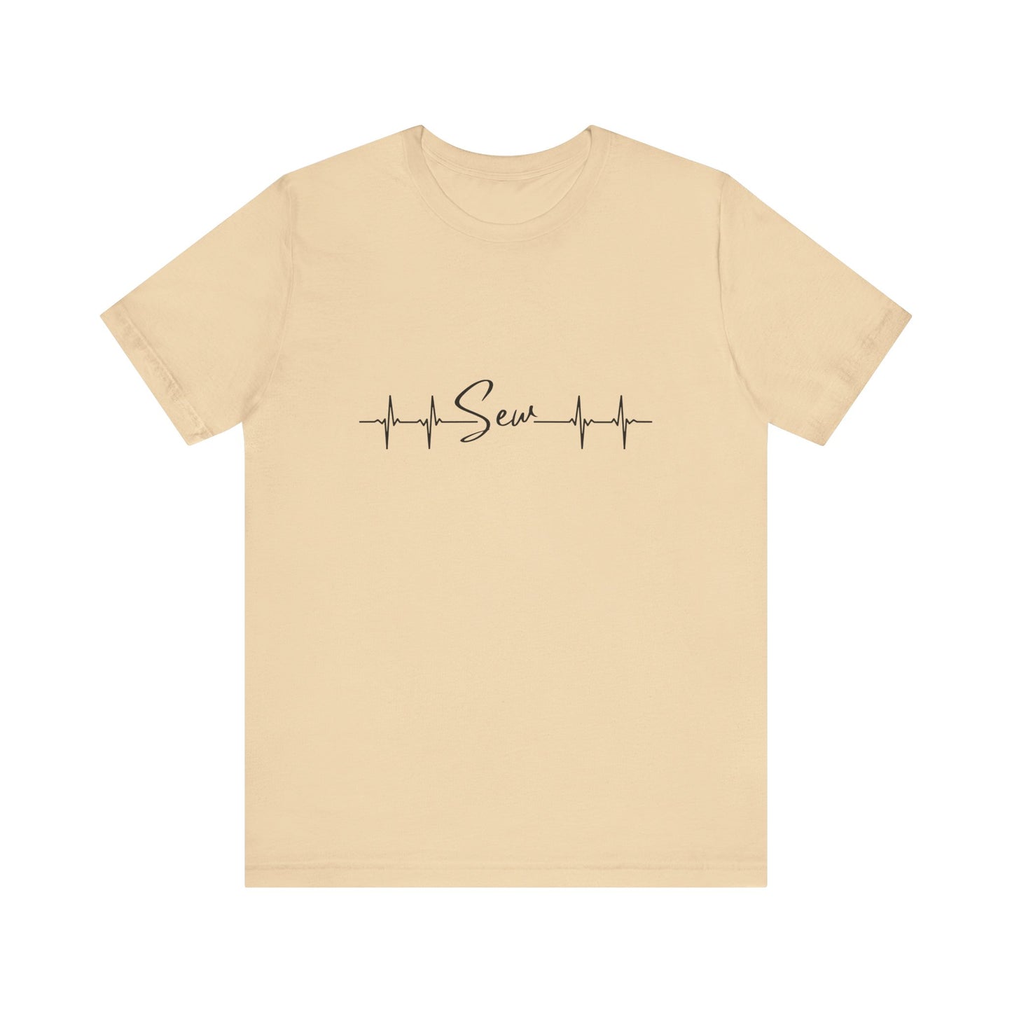Adult-Heartbeats for Sewing  Unisex Jersey Short Sleeve Tee