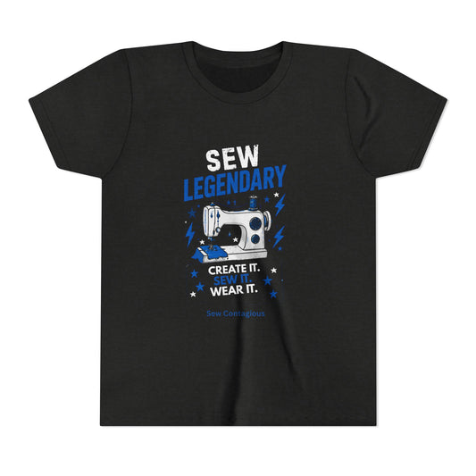 Legendary Sew It Youth Tee – Sewing Machine Graphic Shirt for Kids