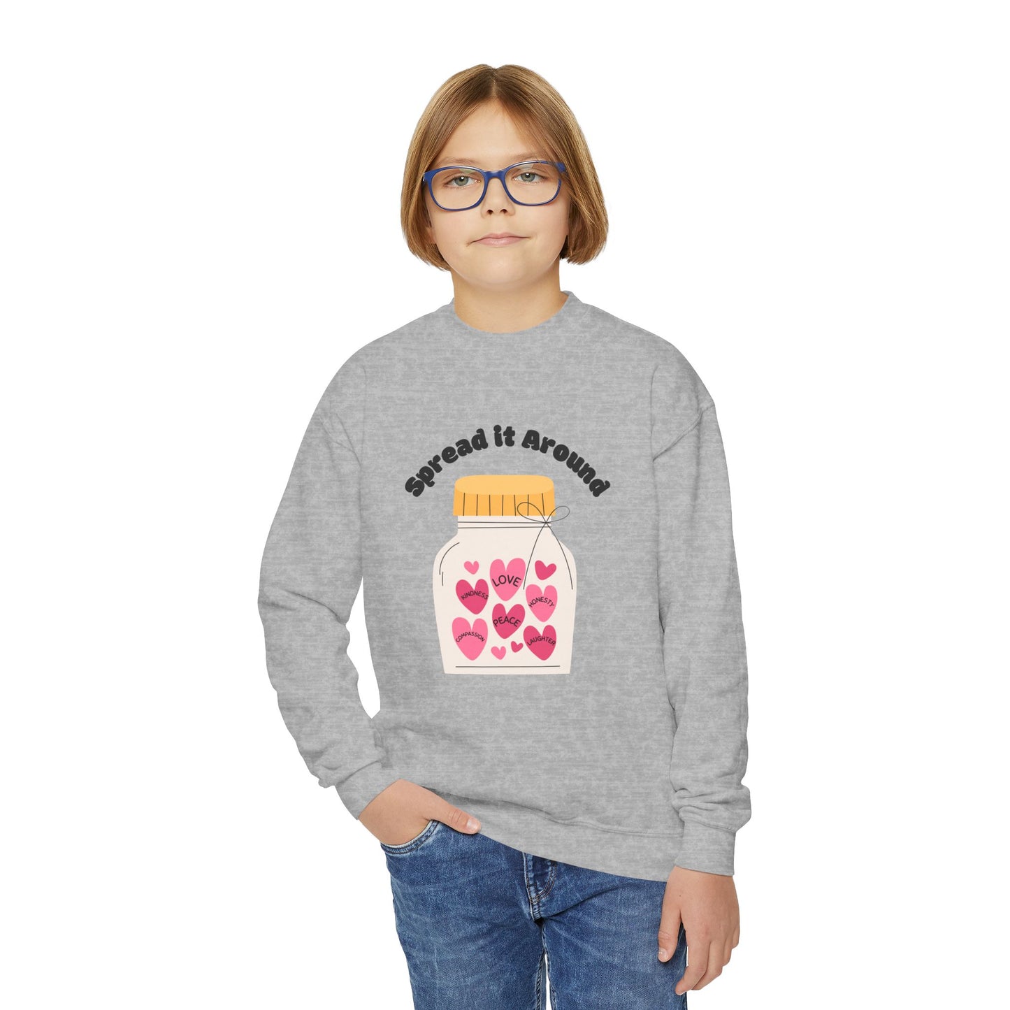 Kids Jar of Hearts Crewneck Sweatshirt