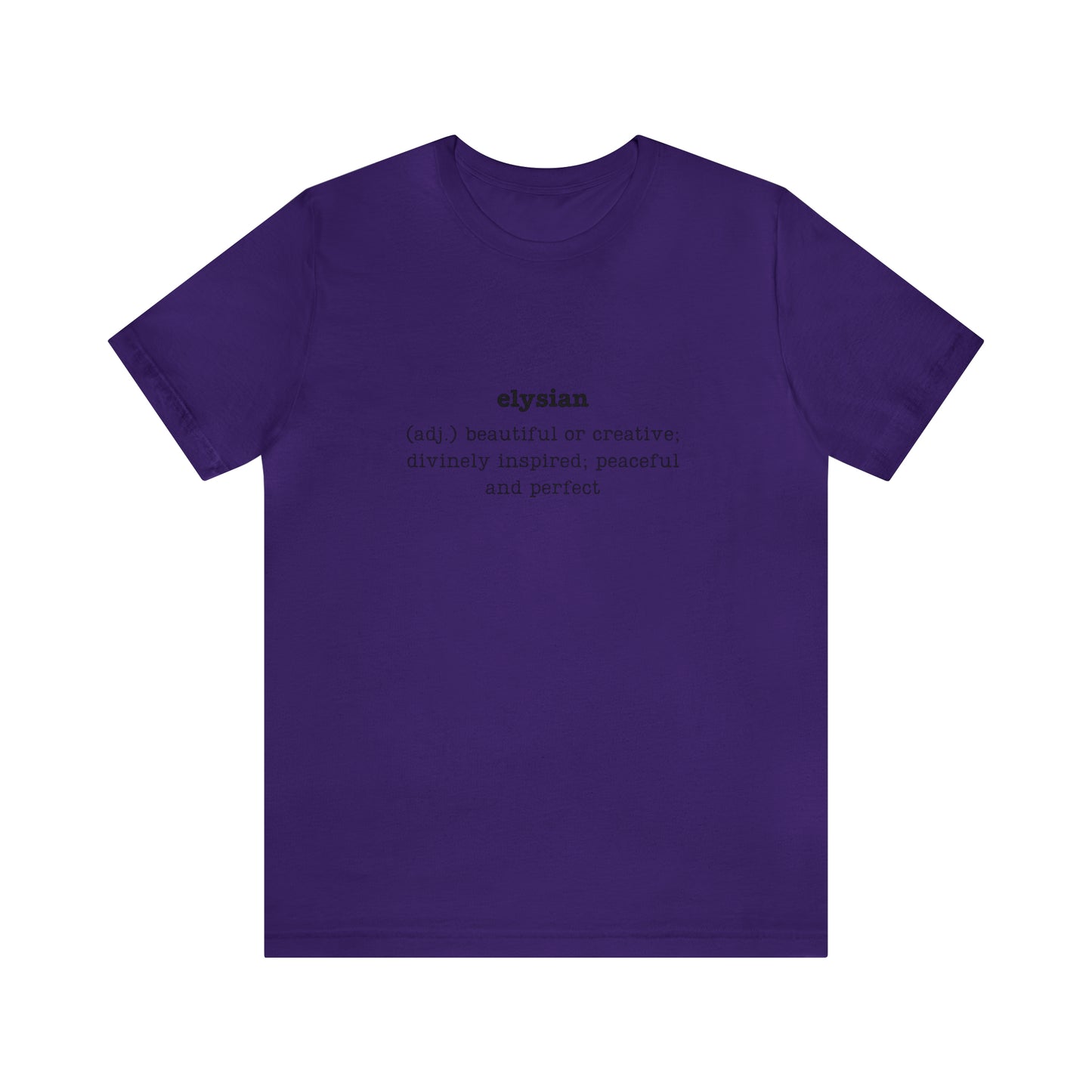 Elysian Unisex Jersey Short Sleeve Tee