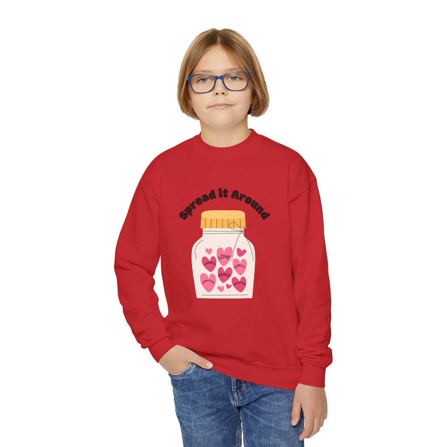Kids Jar of Hearts Crewneck Sweatshirt