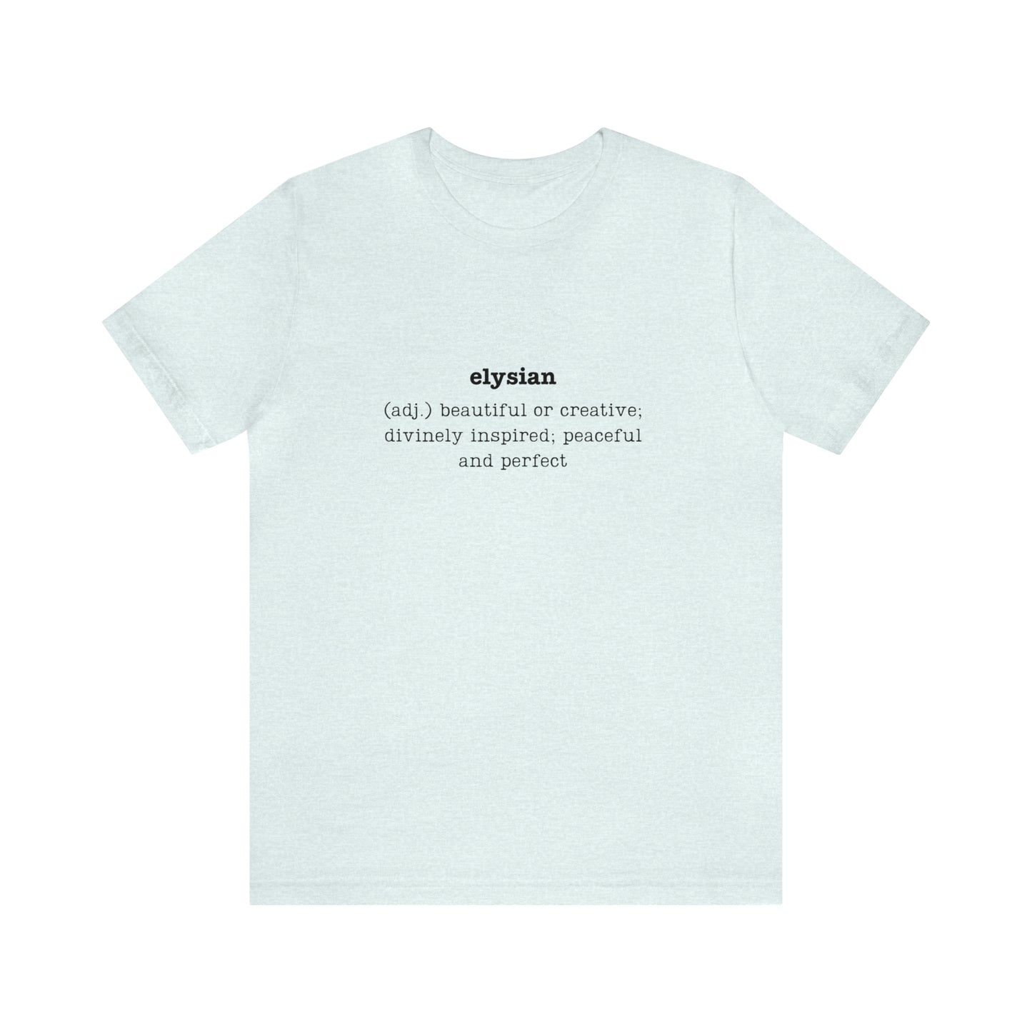 Elysian Unisex Jersey Short Sleeve Tee