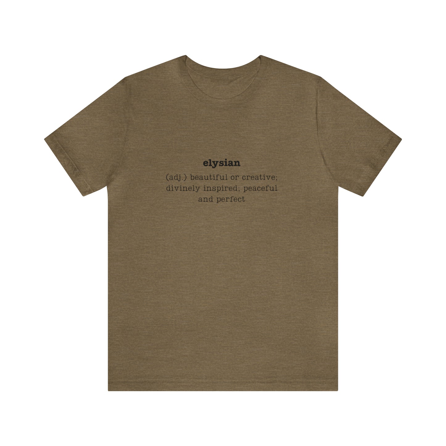 Elysian Unisex Jersey Short Sleeve Tee