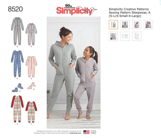 Simplicity Onesie 8520