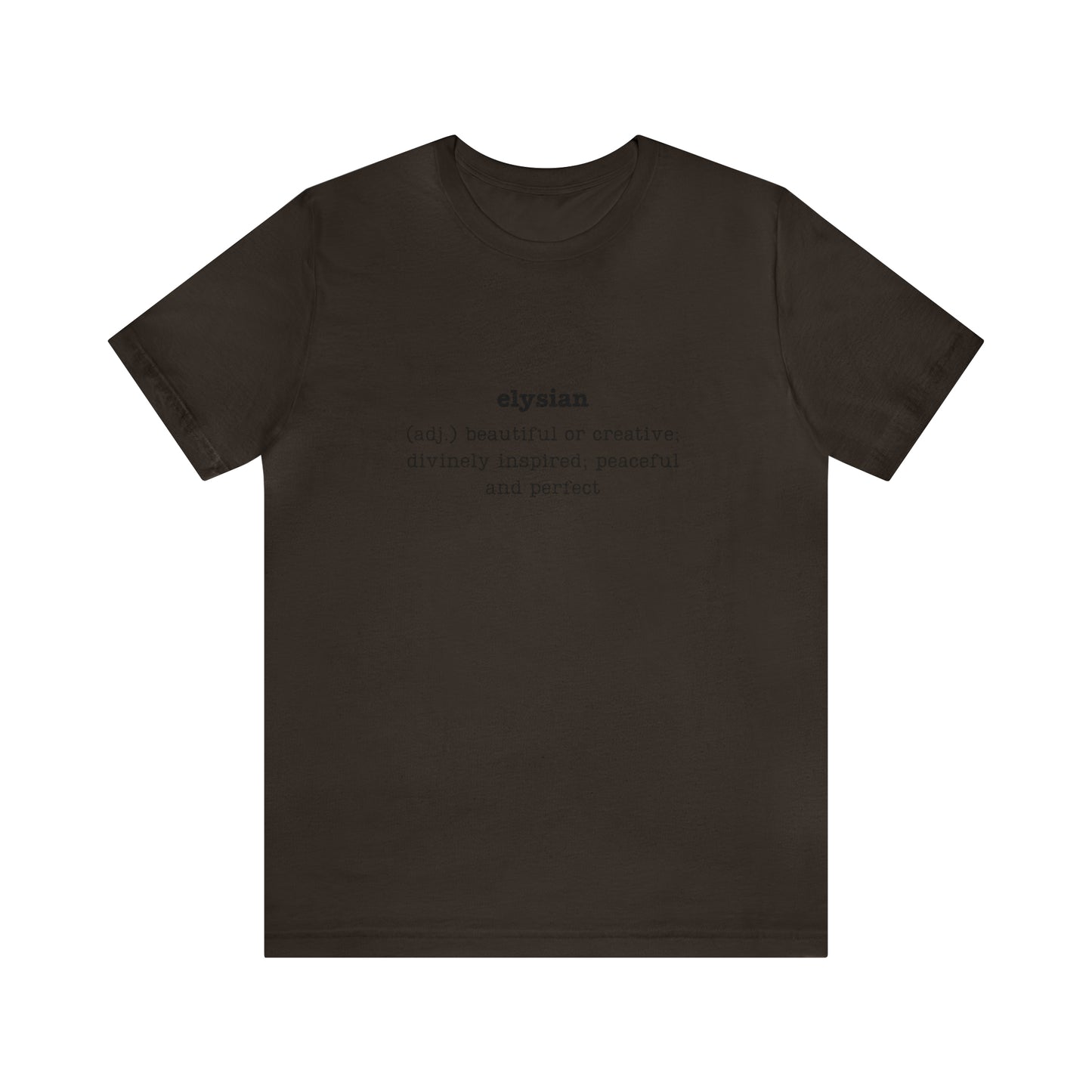 Elysian Unisex Jersey Short Sleeve Tee